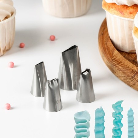 A set of pastry -fidgets "Rufi", 4 pcs (1.8 × 3.5 cm, 2.5 × 3.8 cm)