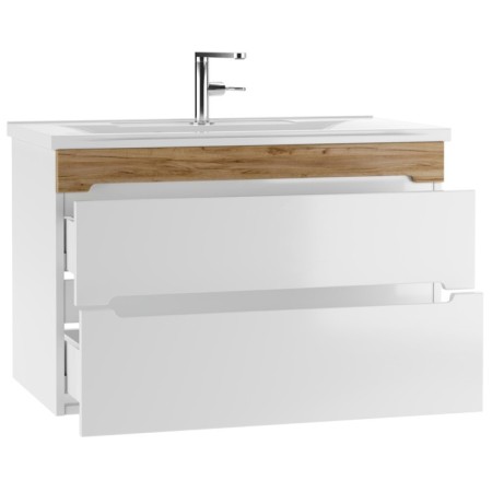 Domino Tumba Maestro under the Elen 80 sink, suspended, with 2 upper boxes-1