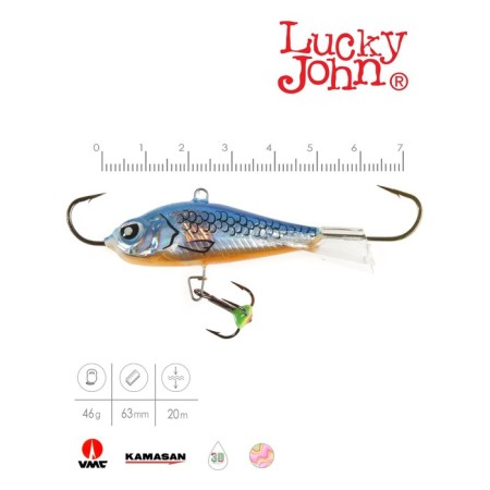 Balancir Lucky John Baltic 6 + tee, 6 cm, color 45h blister-1