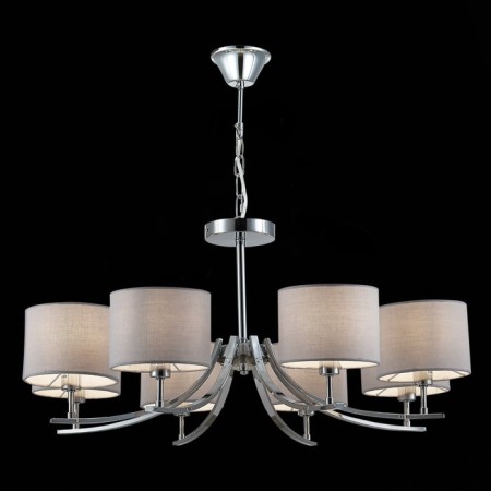 Suspended EVOLUCE lamp. Sle105303-08. Linda. 8x40 watts, E14, 77x77x71 cm, chromium color-1