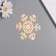 Stick paper, plastic "Snowflakes" silver overflow set 8 pcs 9.5x8.5 cm