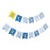 Paper garland on the tape "Happy Birthday, Son"