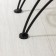 Flowers stand "Arca-3", d = 12 cm, black color