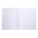 Notebook 12 sheets in a pink cage, plastic cover, block 65 g/m2