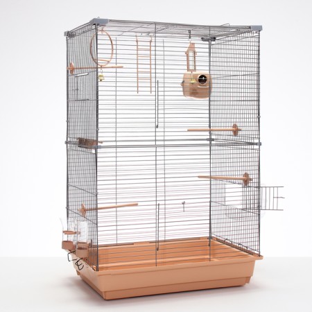 Birds Cage "Pigzon" No. 104-B, collapsible, 2 sections, 58 x 40 x 88 cm, beige-3