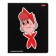 Notebook of 48 sheets in the "Atomic Heart" cage, cover coated cardboard, selective matte varnish, block 65 g/m2, 5V, mix