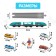 Railway Express, 92 parts, works from batteries, suitable for wooden railways