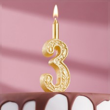 Candle for the cake the number 