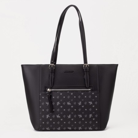 Bag Women's Tout on the zipper David Jones, black color