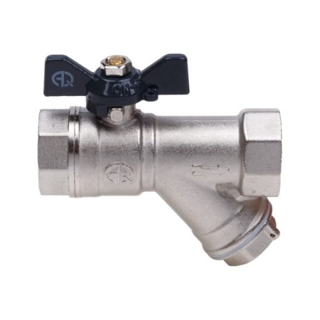 Ballic Aqualink, Pn 30 tap, internal thread 1/2 ", oblique filter, butterfly, nickel.