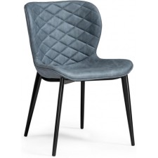Chair on a metal frame Kiprus kiprus 11 metal/fabric, black/gray 50x58x79 cm