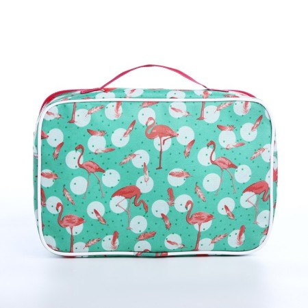 Lightning cosmetic bag, green color-1