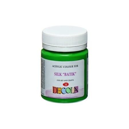 Silk paint "Batik", bank 50 ml, ZHK Decola, green light 4428717 (water -based acrylic)-2