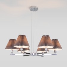 Подвесная люстра с декоративными абажурами Peony, 40Вт, E14, 73x73x52 см