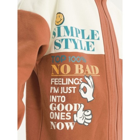 Sweatshirt for boys, height 116 cm, ocher color-2