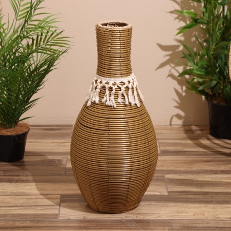 Vase wicker, floor 28x28x60 cm