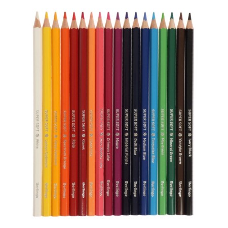 Pencils 18 flowers "locks", hexagonal-1