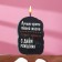 Candle for the cake "The best time of your life", 6.5 cm, black