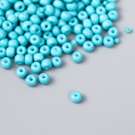 Glass beads 6/0 "dark turquoise" 15 grams