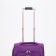 Small 20 suitcase, lightning department, code castle, 4 wheels, outer pocket, purple color