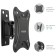 Wall bracket for LED/LCD TVs Kromax Corbel-1