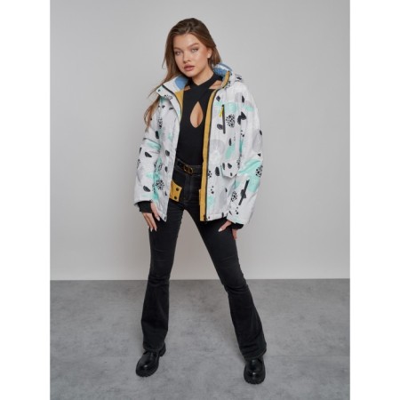 Ski jacket female, size 50, color gray-9