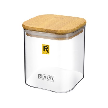 Bank for bulk products Regent Inox Desco, Glass, 0.3 liters