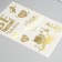 Stickers (stickers) "Valentine" 10x15 cm, color gold, 5-305