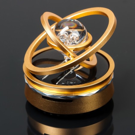 The accessory on the panel, gravitational rings, rotates from the sun, galaxy, gold-1