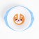 A set of children's dishes "Corgi", a plate on a suction cup 250ml, fork, spoon