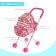 Stroller for dolls, a metal frame, the color of mix