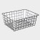 The storage basket "Erin", 28 × 22 × 11 cm, black color