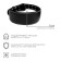 Belt for heavy athletics 100 cm, artificial leather, black color