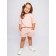 Children's jump (T-shirt, shorts), height 92-98 cm, powder color