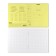 Student school notebook with a plastic cover on the A5+, Erichkrause Coverpro Neon, a cell, 18 sheets, yellow