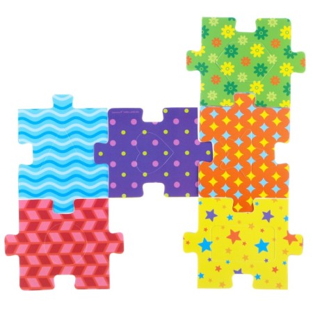 Soft puzzles for the bathtub “Colors and shapes” according to the Segen method, 6 puzzles, crumb me-6