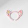 Ring "Montrustrik" ears, white-pink color, dimensionless