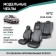 Auto-Cherkhly for Toyota Vitz, 2010-2020, cast a head restraint of 1 row, eco-leather black
