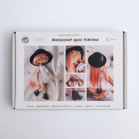 Sew for sewing. Interior doll "Angelica", 30 cm-1