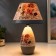 Lamp table ceramics "Bouquet with peonies" E14 220V 37x25x25 cm Risalux