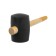 Kiyanka tundra, wooden handle, black rubber, 90 mm, 1100 g