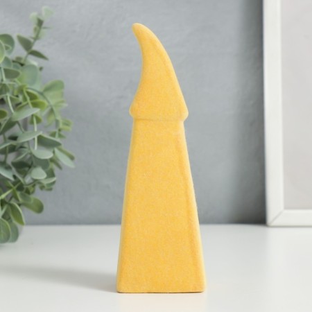 Souvenir Ceramics "Bearded Dwarf in the High cap" Yellow phlock 15.3x3.2x5 cm-2