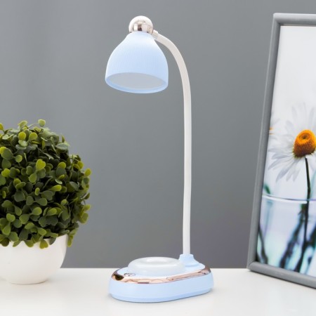 Teddy table lamp LED 3W AKB USB Blue 9x13.5x40 cm Risalux