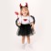 Carnival set "Devil": T -shirt, skirt, rim, wings, rod, height 98–110 cm