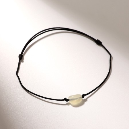Bracelet of desires "Moonstone" on the black thread, the length is regulated-1