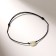 Bracelet of desires "Moonstone" on the black thread, the length is regulated