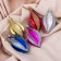 Christmas tree decoration "Multi -colored icicles" (set of 5 pcs) 4x8 cm, mix