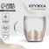 Glass mug with double walls "Geometry", 300 ml