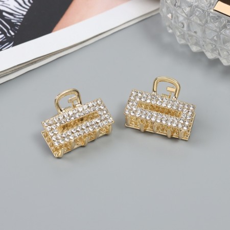 Hair crab "Florence" (set 2 pcs) 2.5 cm, gold