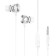 Hoco M96 headphones, wired, vacuum, microphone, 1.2 m, silver